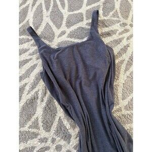 Blue Gray Heathered FLX Travel/Leisure Dress